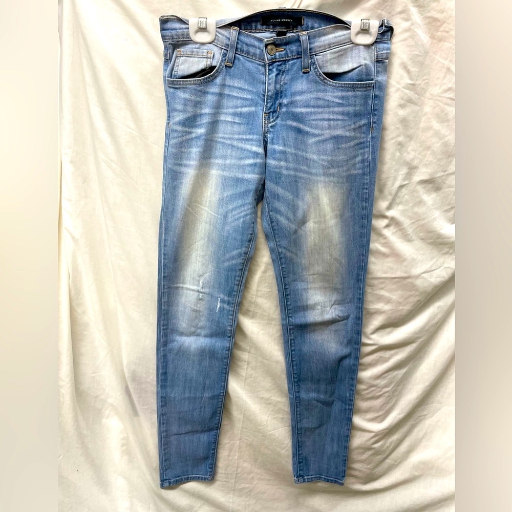 Flying monkey faded/straight leg jeans men sz 27